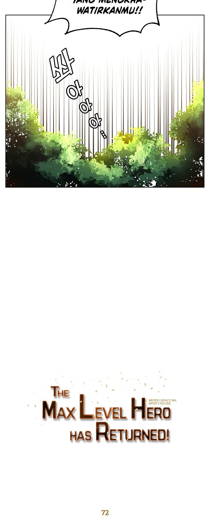 The MAX leveled hero will return! Chap 72 - Next Chap 73