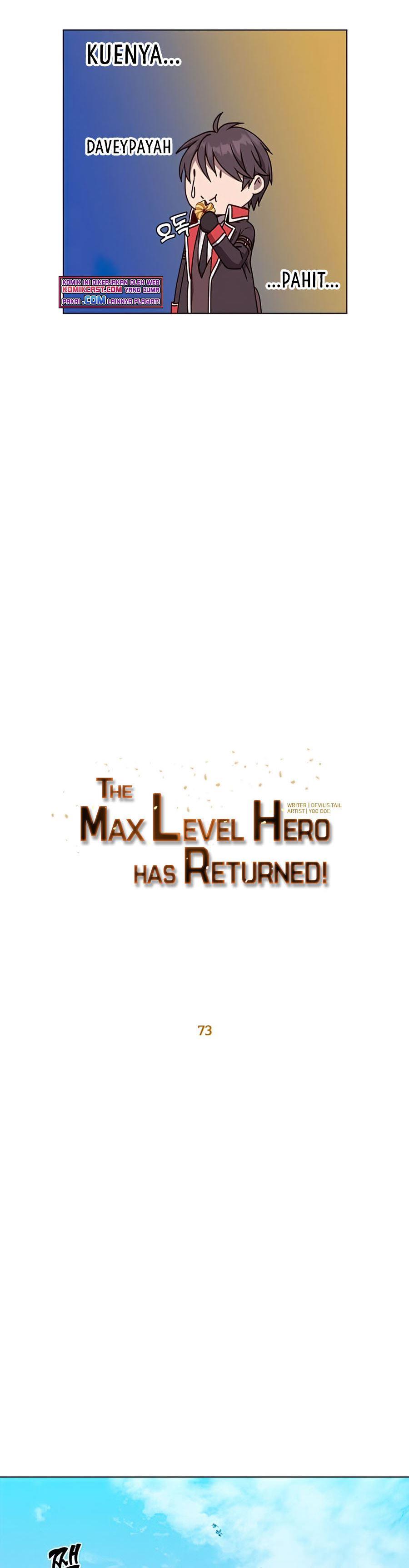 The MAX leveled hero will return! Chap 73 - Next Chap 74