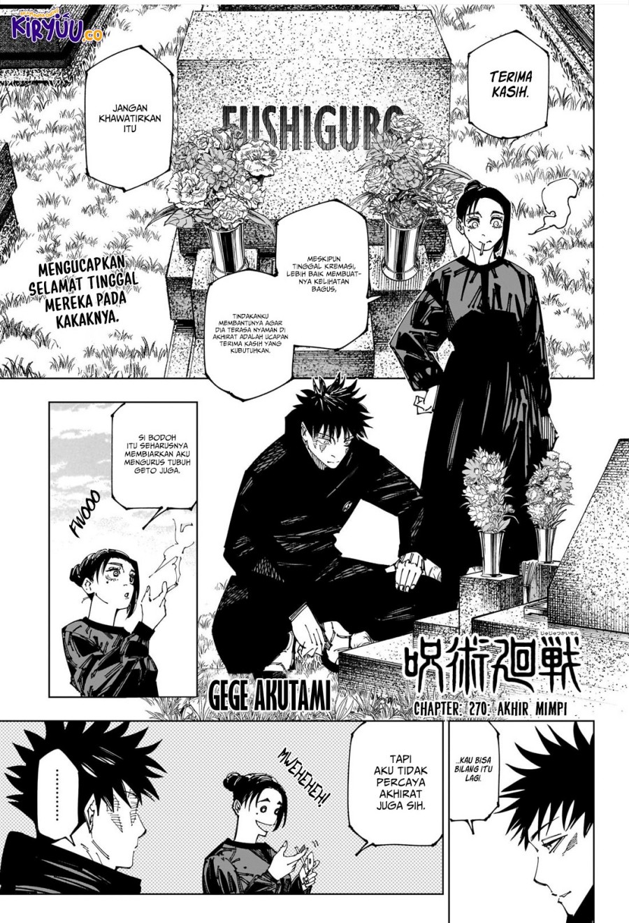 Jujutsu Kaisen Chap 270 - Next Chap 271