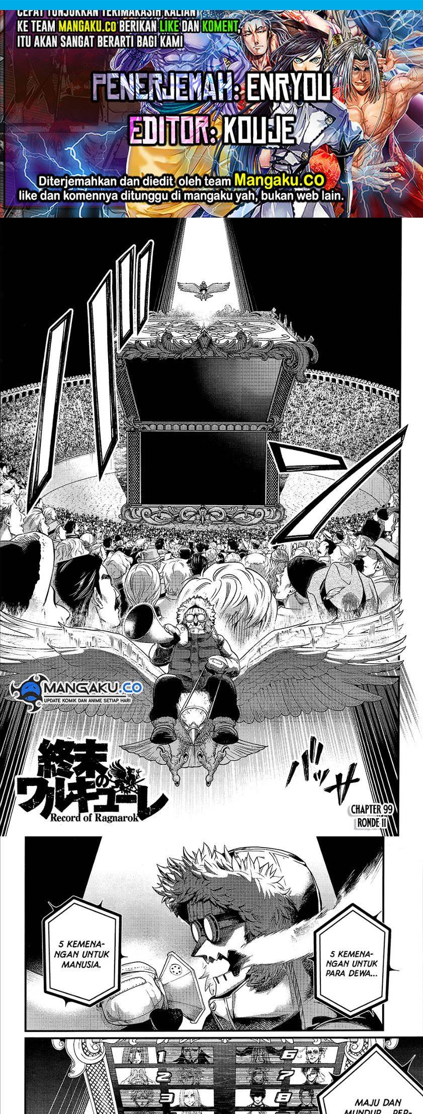 Shuumatsu no Valkyrie Chap 99 - Next Chap 100
