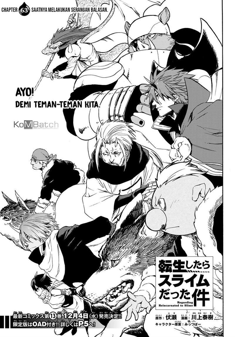 Tensei Shitara Slime Datta Ken Chap 63 - Next Chap 64