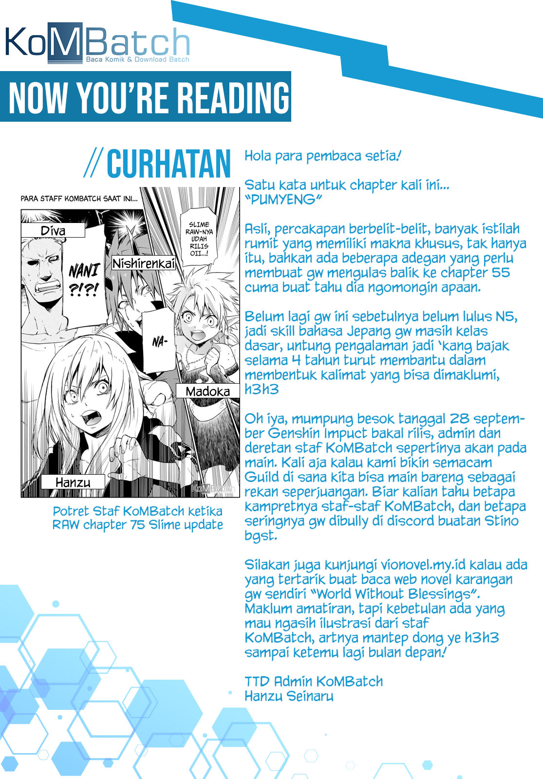 Tensei Shitara Slime Datta Ken Chap 75 - Next Chap 76