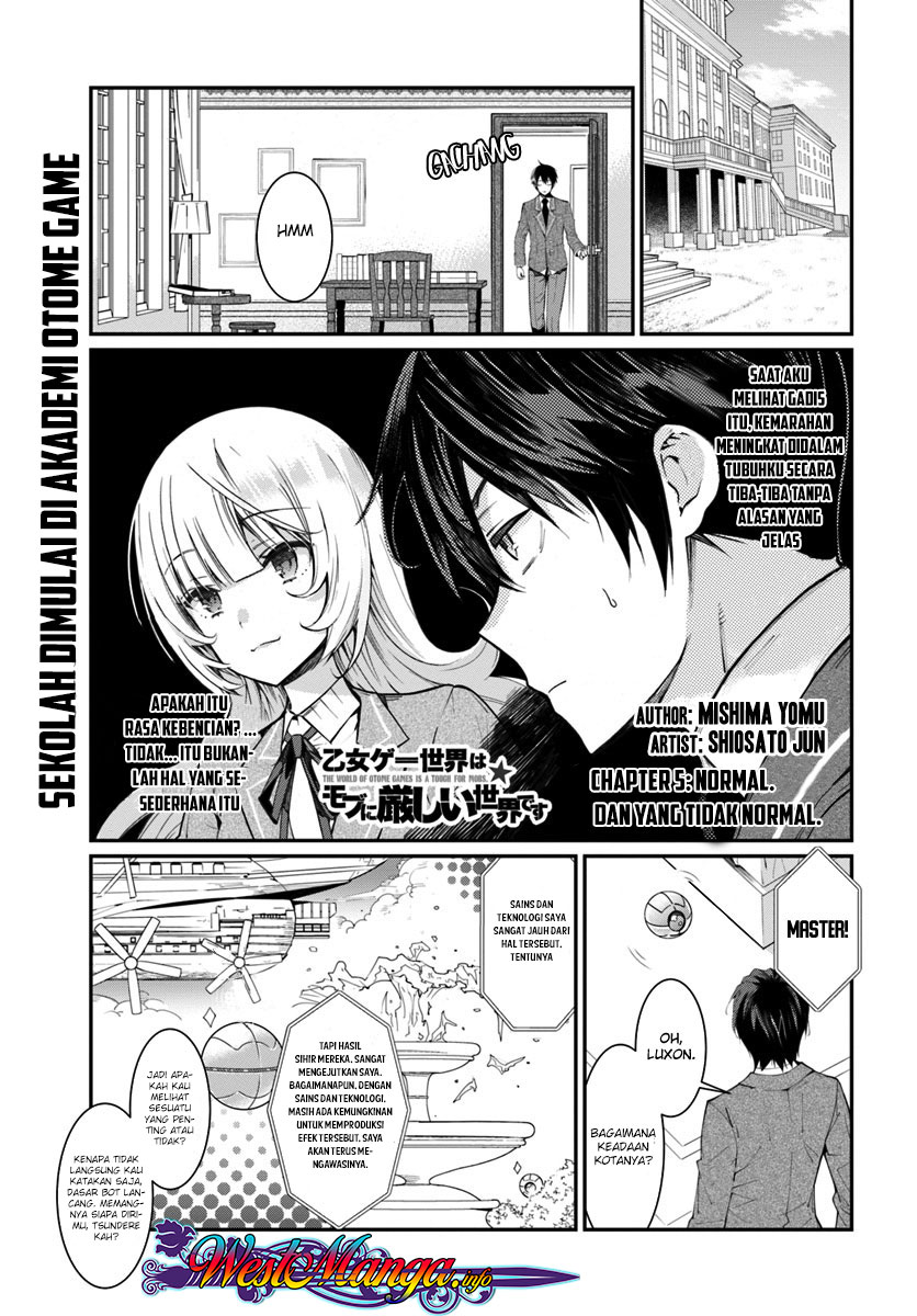 Otome Game Sekai wa Mob ni Kibishii Sekai Desu Chap 5 - Next Chap 6