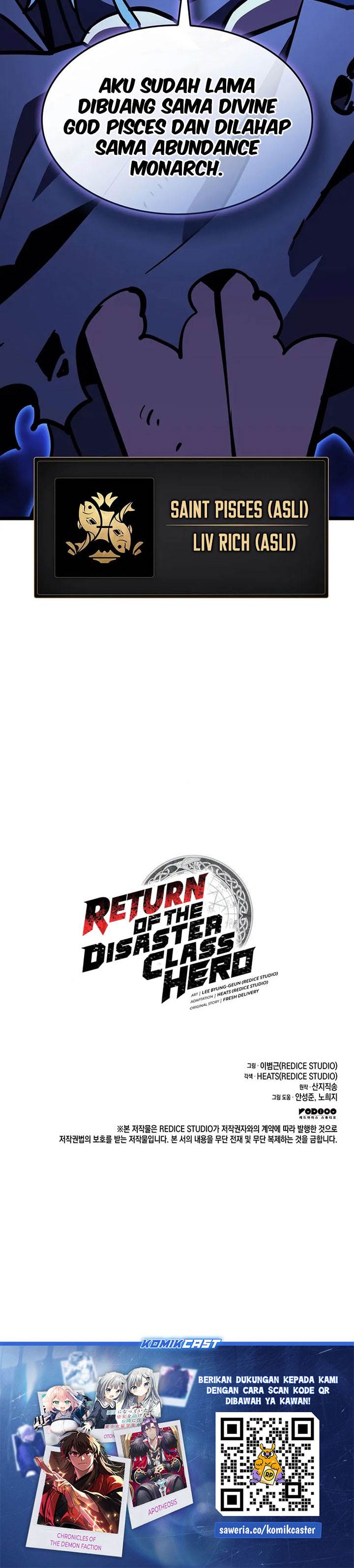 A Disaster-Class Hero Has Returned Chap 140 - Next Chap 141