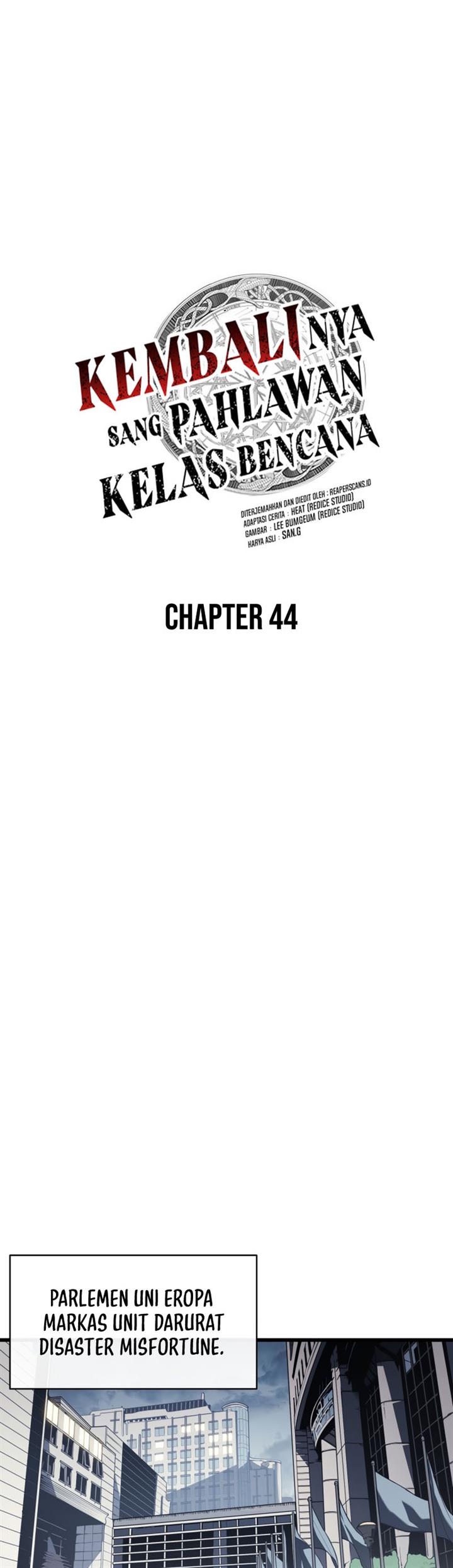A Disaster-Class Hero Has Returned Chap 44 - Next Chap 45