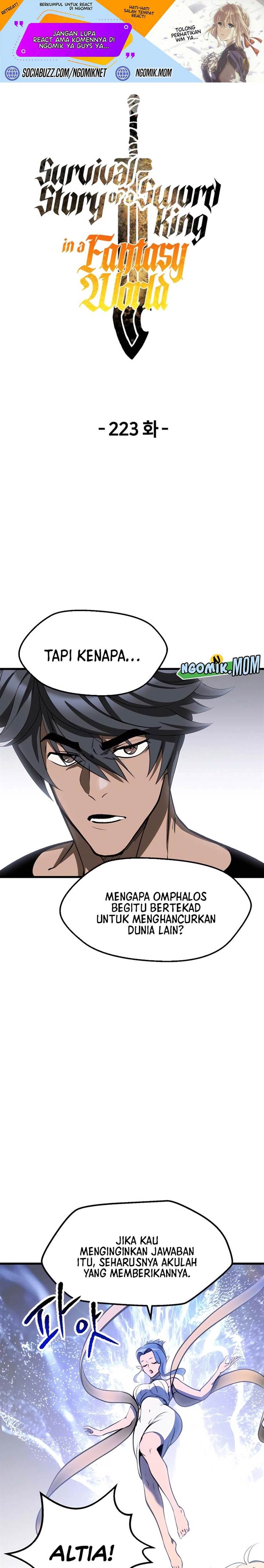 Otherworldly Sword King’s Survival Records Chap 223 - Next Chap 224