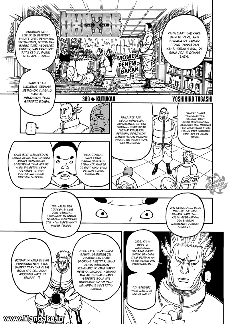 Hunter x Hunter Chap 389 - Next Chap 390