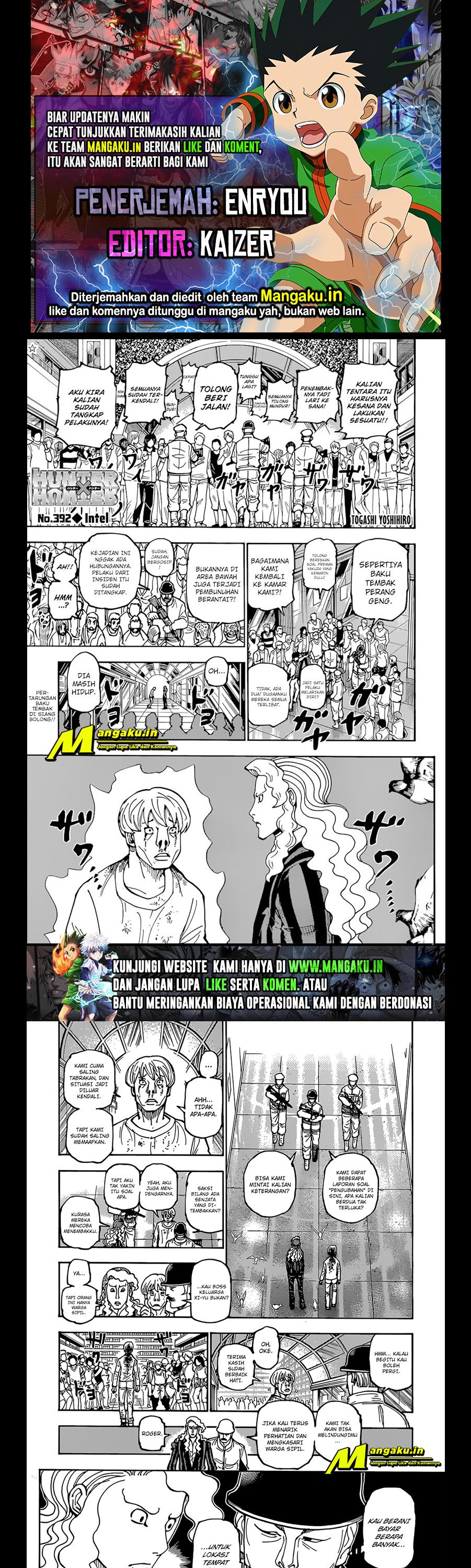 Hunter x Hunter Chap 392 - Next Chap 393