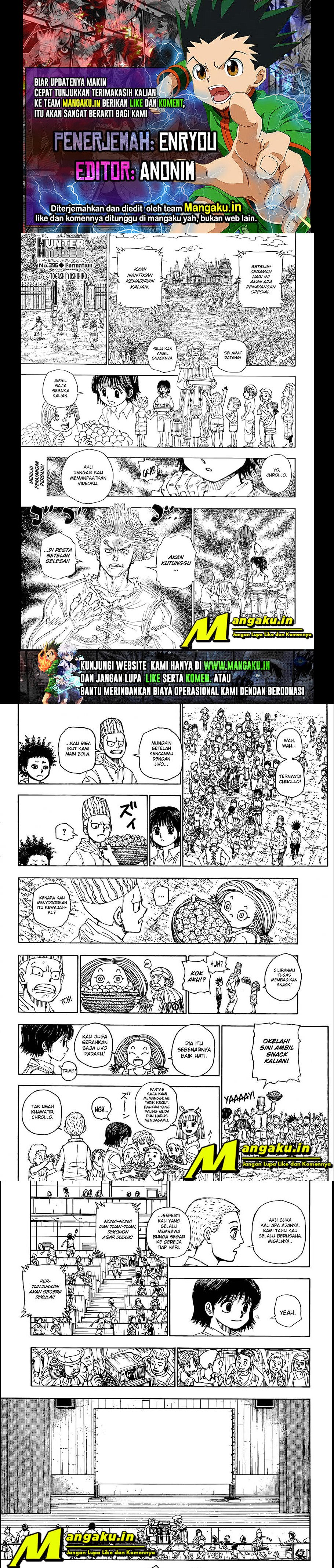 Hunter x Hunter Chap 396 - Next Chap 397