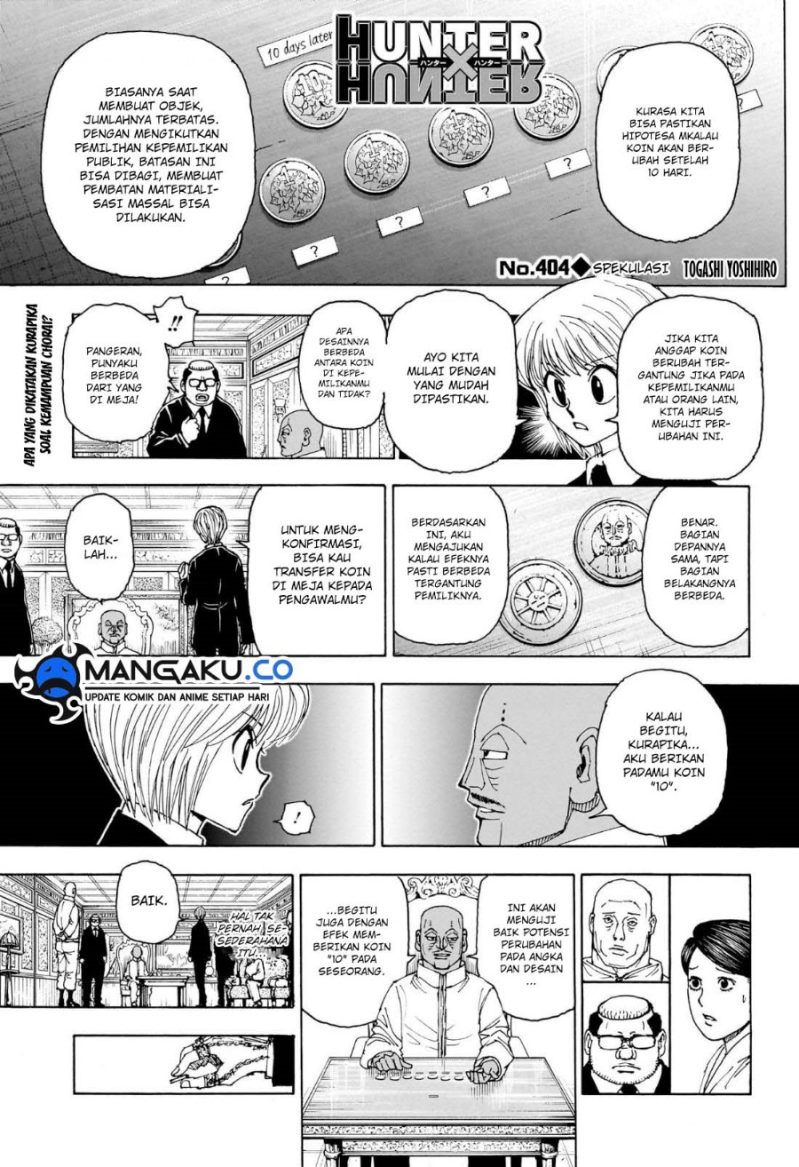 Hunter x Hunter Chap 404 - Next Chap 405