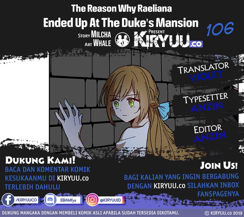 The Reason Why Raeliana Ended up at the Duke’s Mansion Chap 106 - Next Chap 107