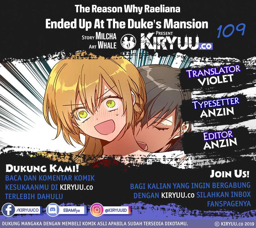 The Reason Why Raeliana Ended up at the Duke’s Mansion Chap 109 - Next Chap 110