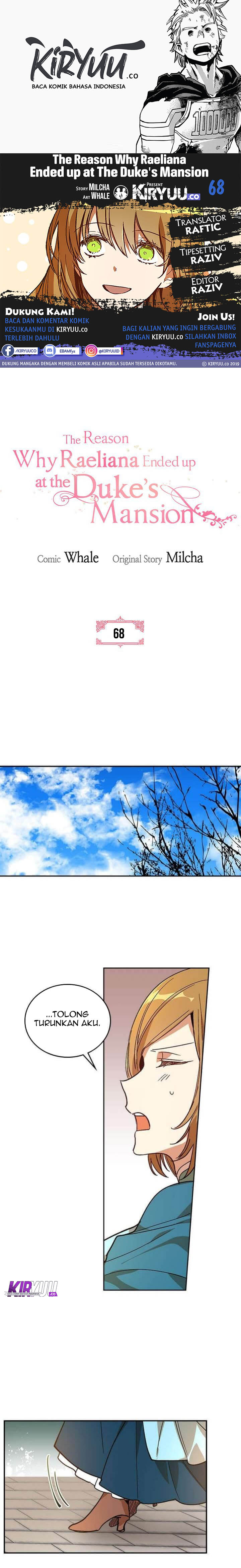 The Reason Why Raeliana Ended up at the Duke’s Mansion Chap 68 - Next Chap 69