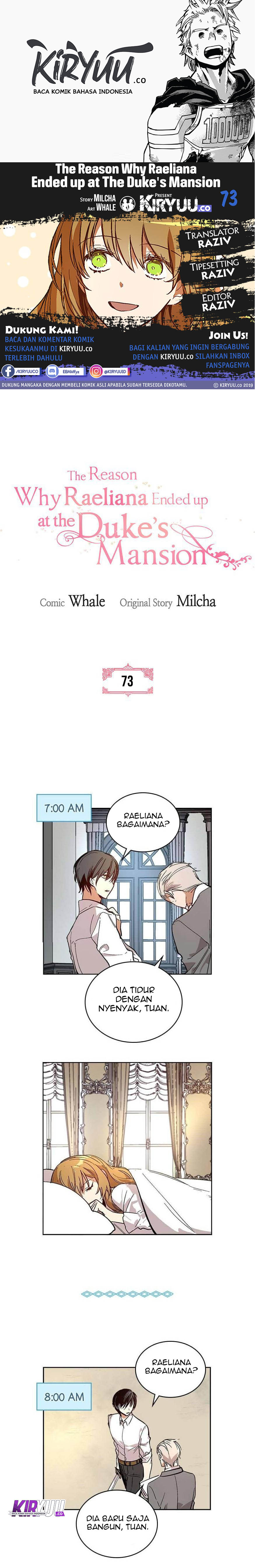 The Reason Why Raeliana Ended up at the Duke’s Mansion Chap 73 - Next Chap 74