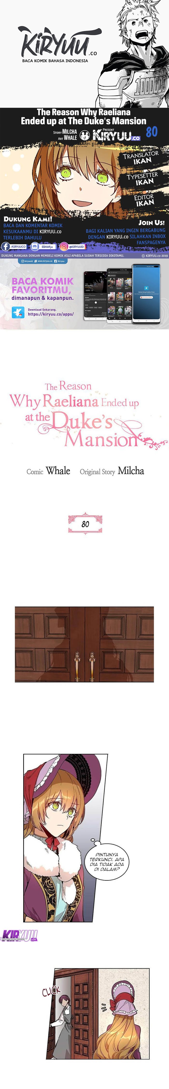 The Reason Why Raeliana Ended up at the Duke’s Mansion Chap 80 - Next Chap 81