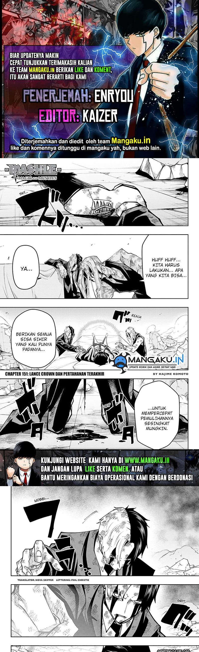 Mashle: Magic and Muscles Chap 151 - Next Chap 152