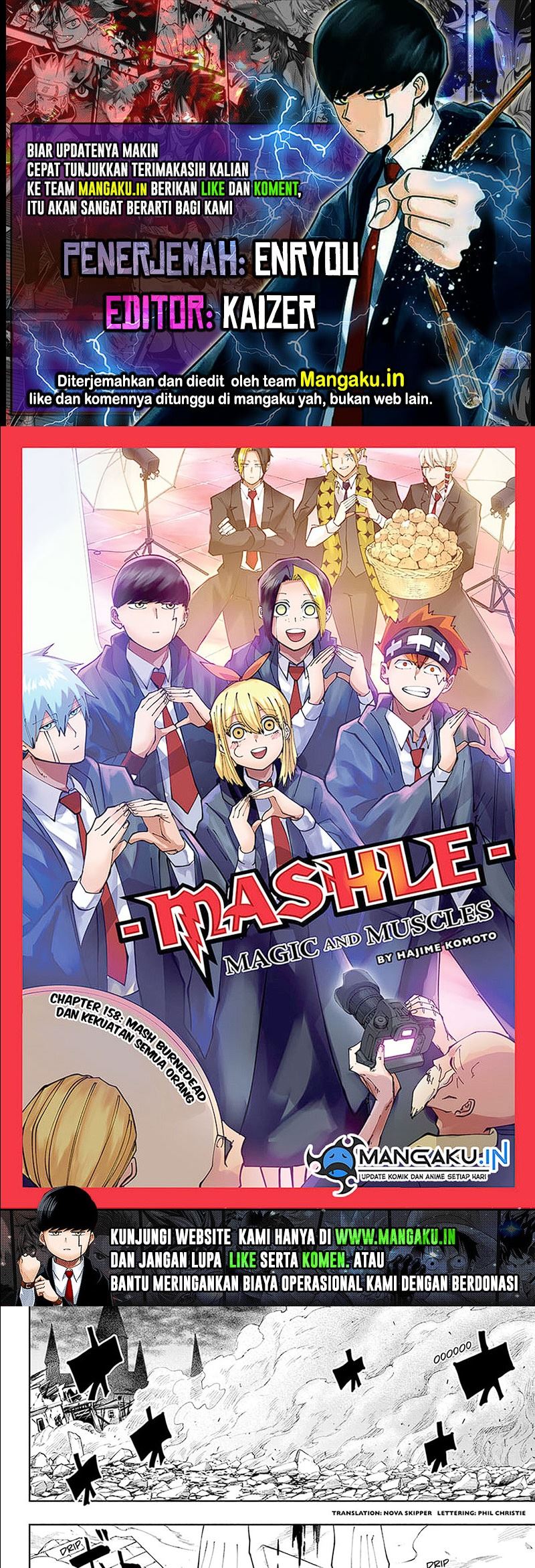 Mashle: Magic and Muscles Chap 158 - Next Chap 159