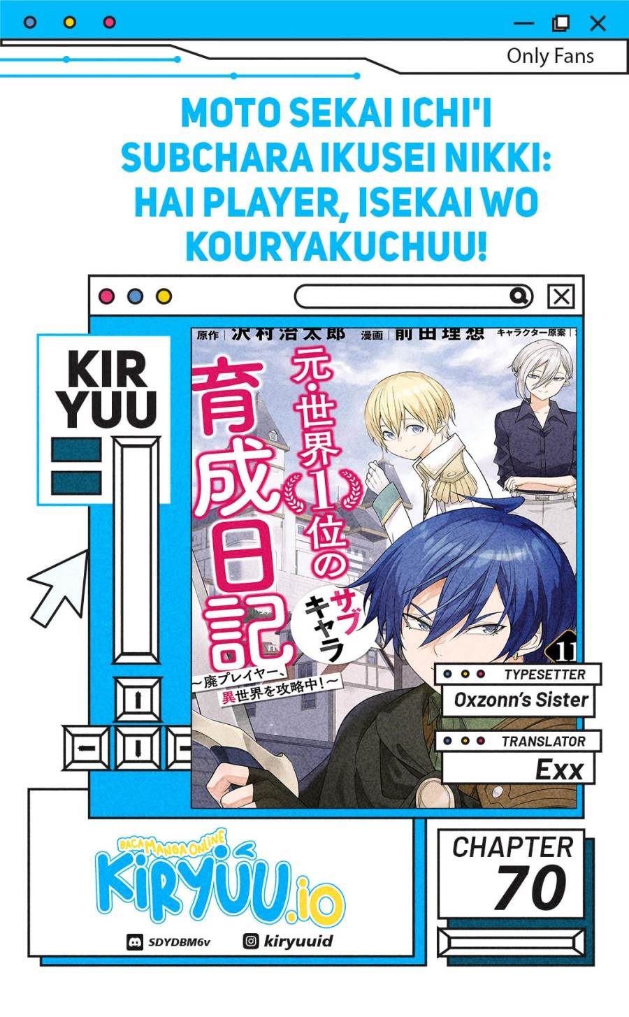 Moto Sekai Ichi’i Subchara Ikusei Nikki: Hai Player Isekai wo Kouryakuchuu! Chap 70 - Next Chap 71