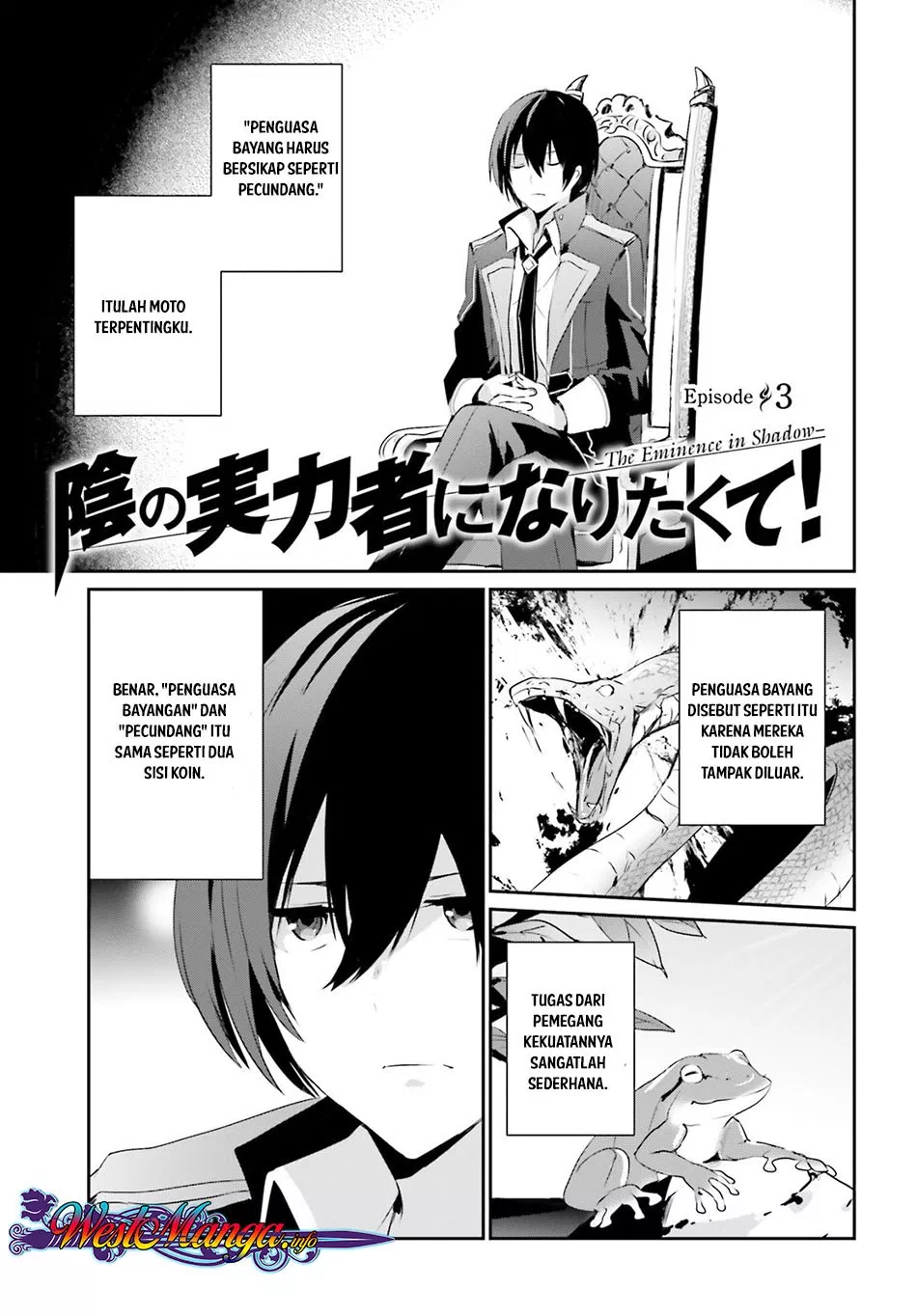Kage no Jitsuryokusha ni Naritakute Chap 3 - Next Chap 4
