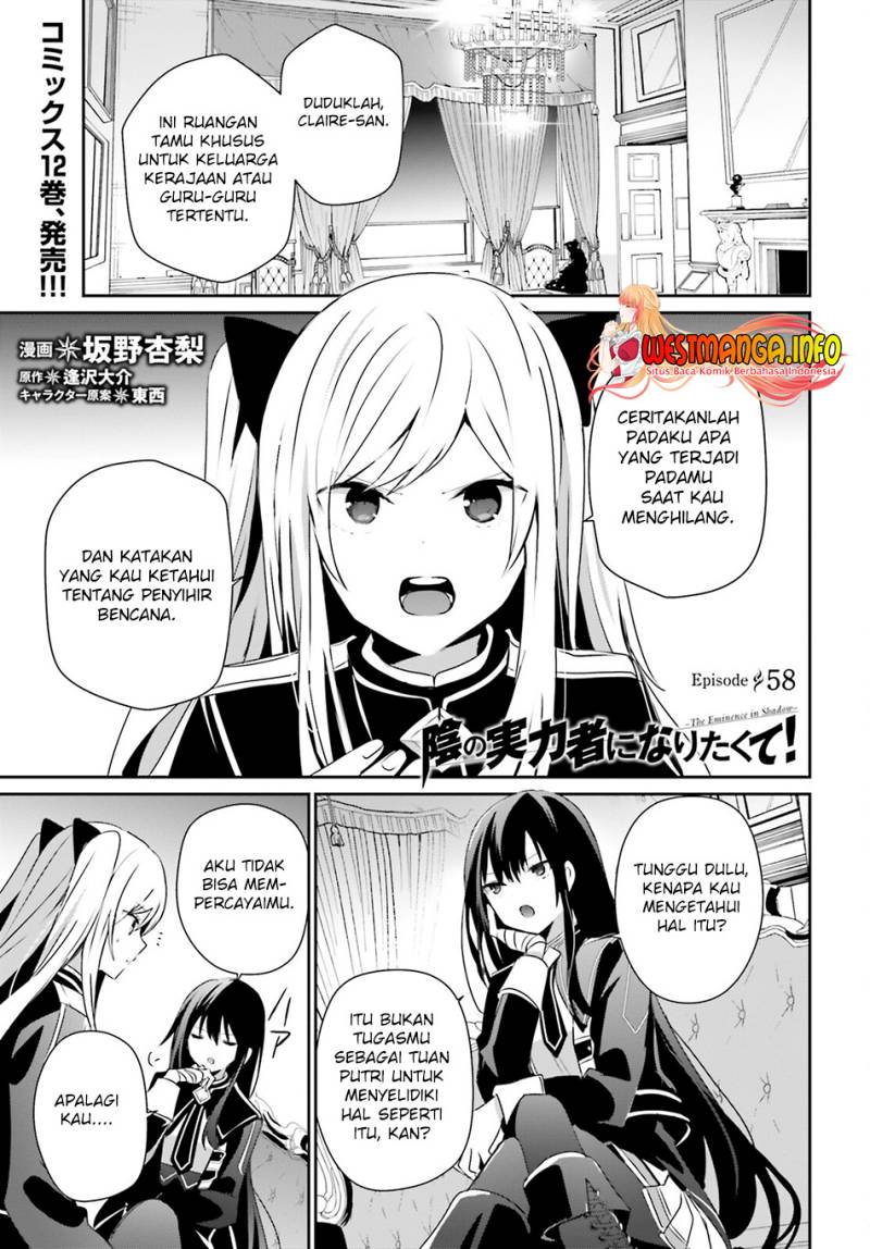 Kage no Jitsuryokusha ni Naritakute Chap 58 - Next Chap 59