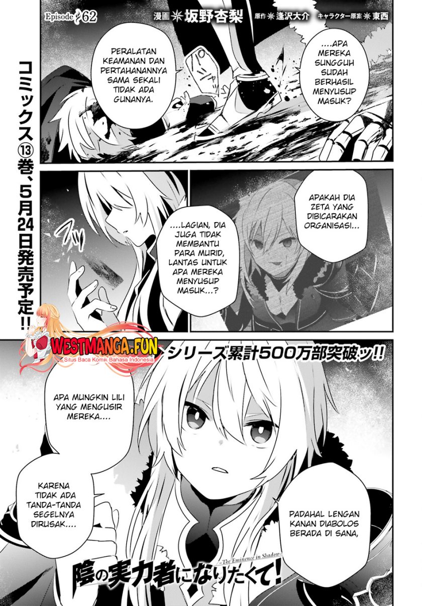 Kage no Jitsuryokusha ni Naritakute Chap 62 - Next Chap 63