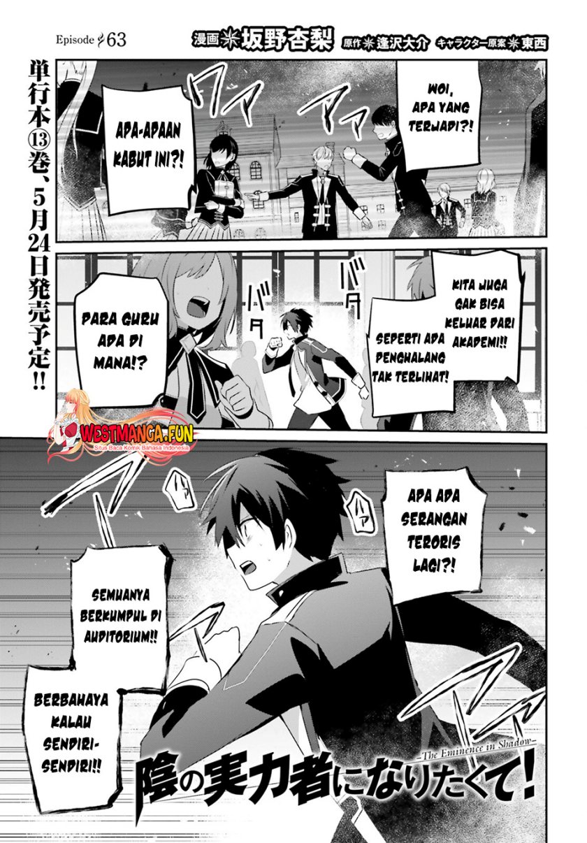 Kage no Jitsuryokusha ni Naritakute Chap 63 - Next Chap 64