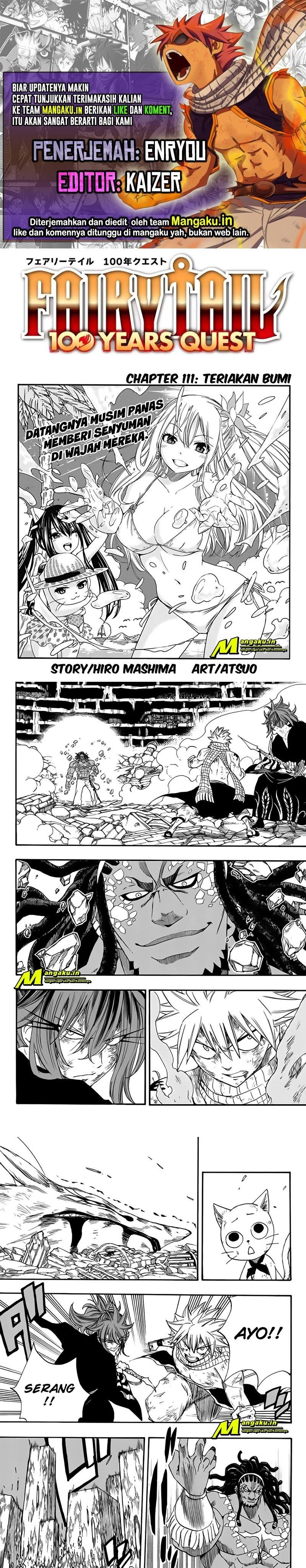 Fairy Tail: 100 Years Ques Chap 111 - Next Chap 112