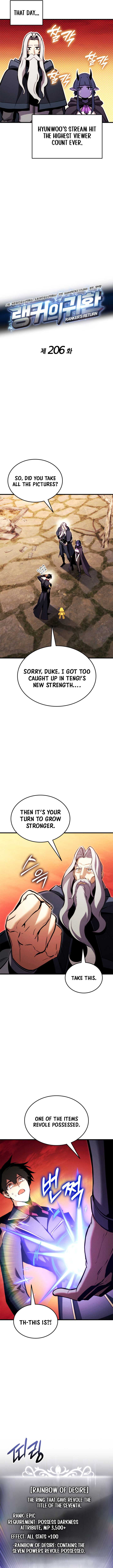 Ranker’s Return (Remake) Chap 206 - Next Chap 207