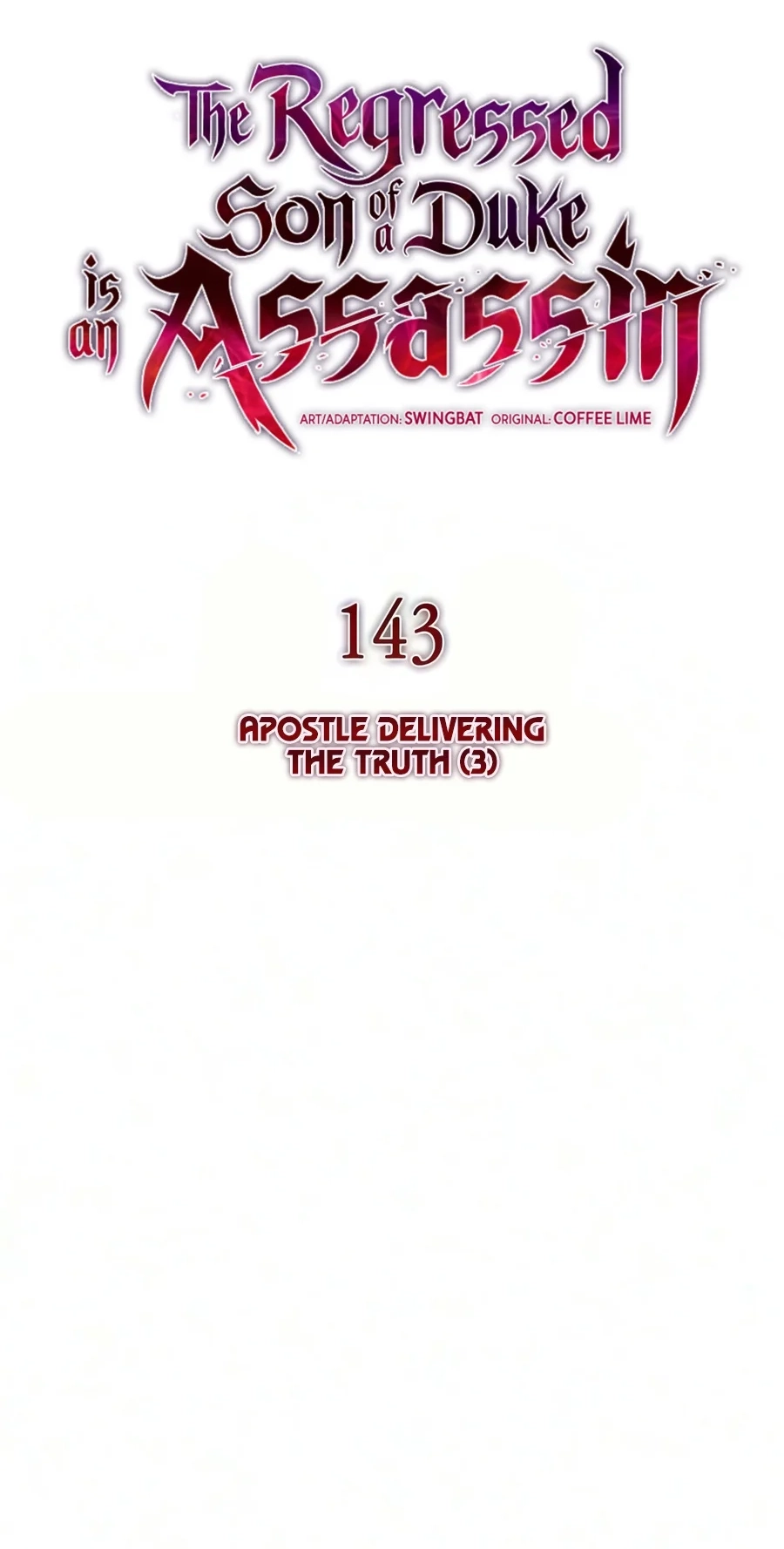 The Reborn Young Lord Is an Assassin Chap 143 - Next Chap 144