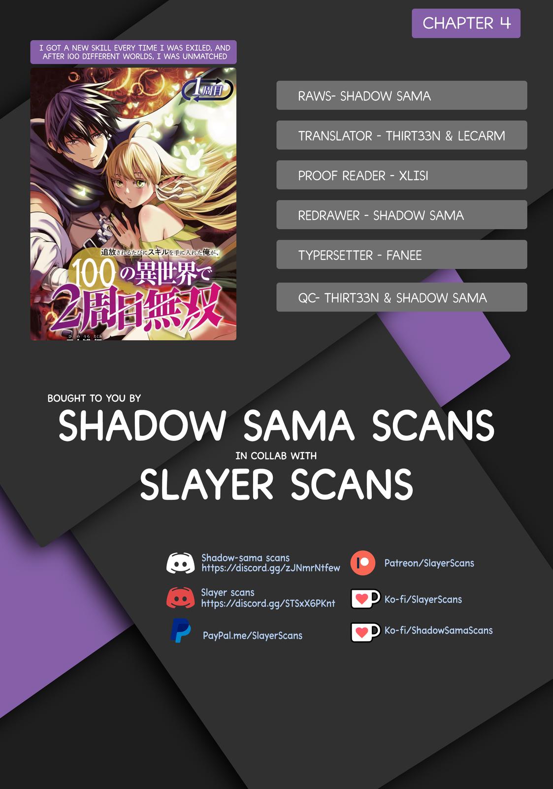Tsuihou sareru Tabi ni Skill wo Te ni Ireta Ore ga, 100 no Isekai de 2-shuume Musou Chap 4 - Next Chap 5
