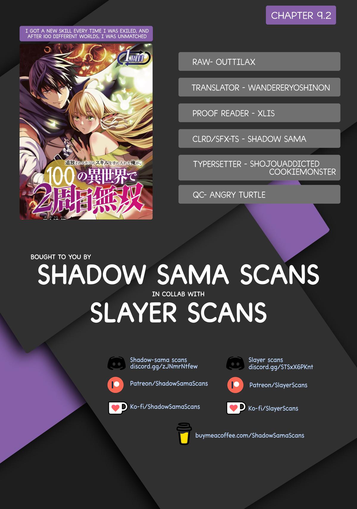 Tsuihou sareru Tabi ni Skill wo Te ni Ireta Ore ga, 100 no Isekai de 2-shuume Musou Chap 9.2 - Next Chap 10.2