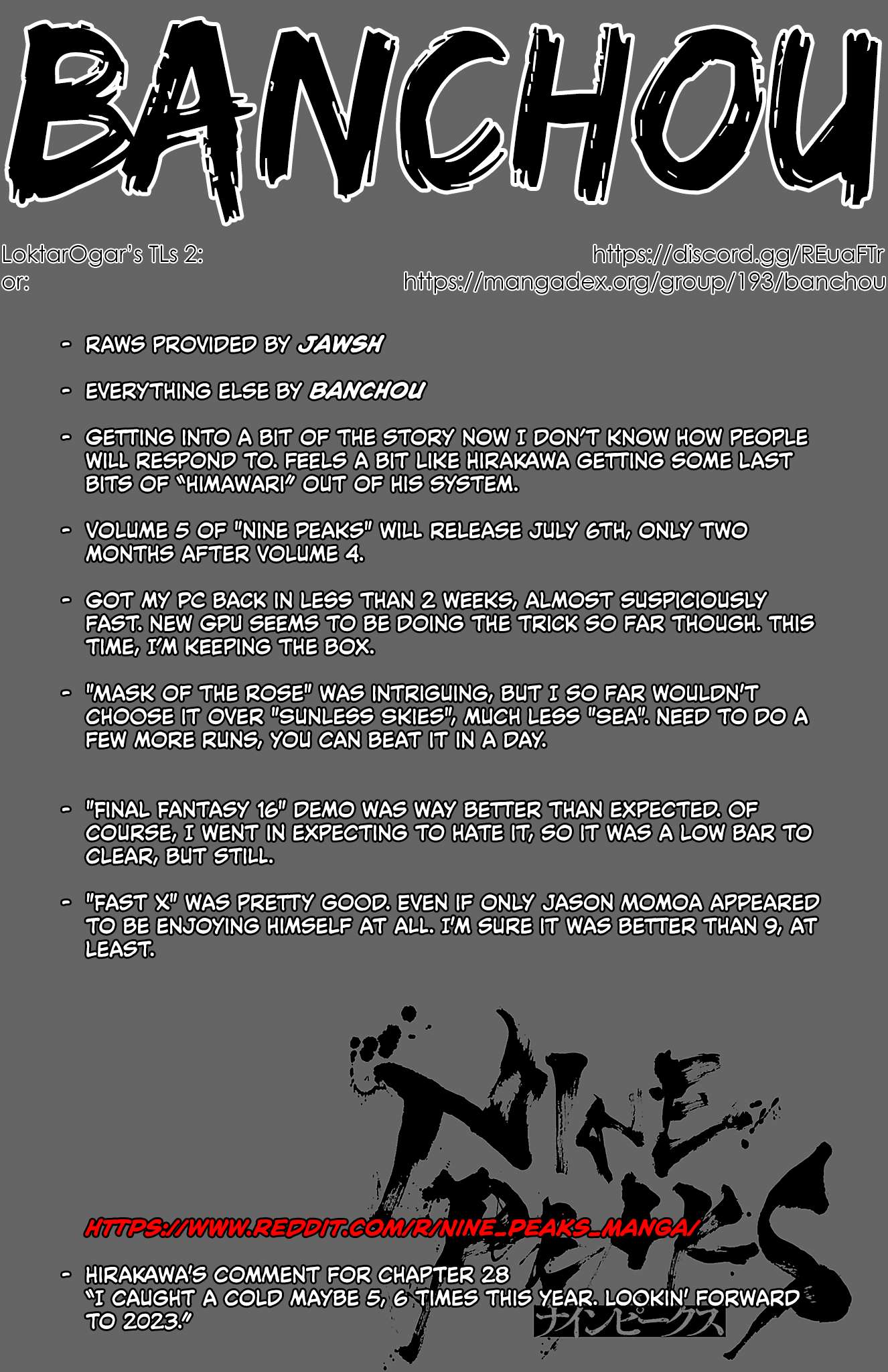 Nine Peaks Chap 28 - Next Chap 29