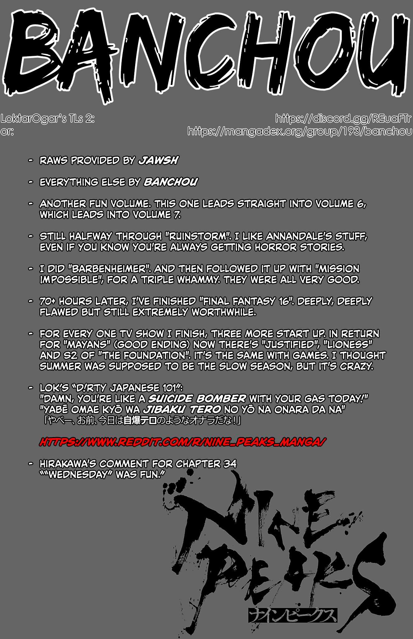Nine Peaks Chap 34 - Next Chap 35