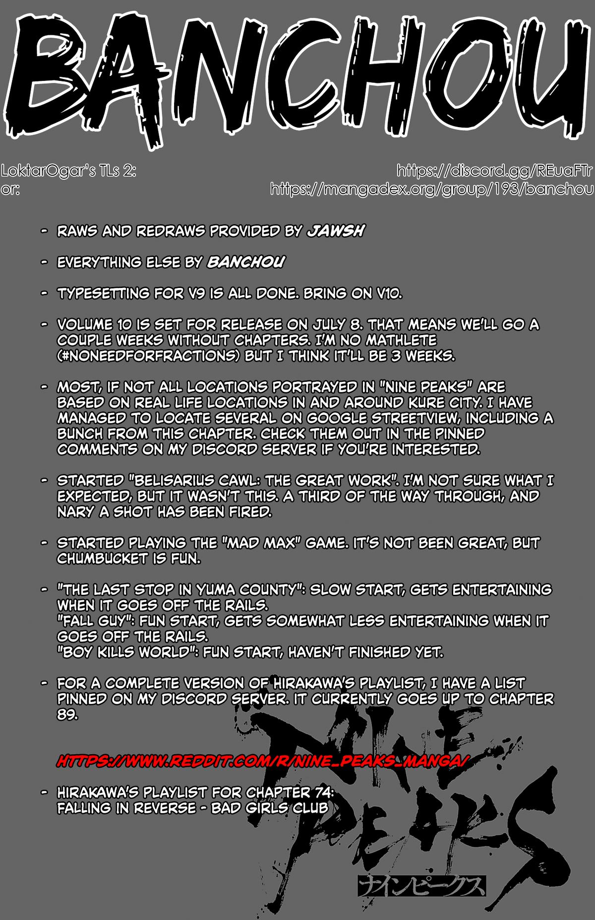 Nine Peaks Chap 74 - Next Chap 75