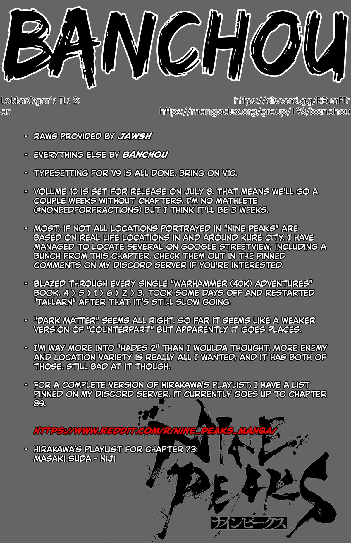 Nine Peaks Chap 73 - Next Chap 74