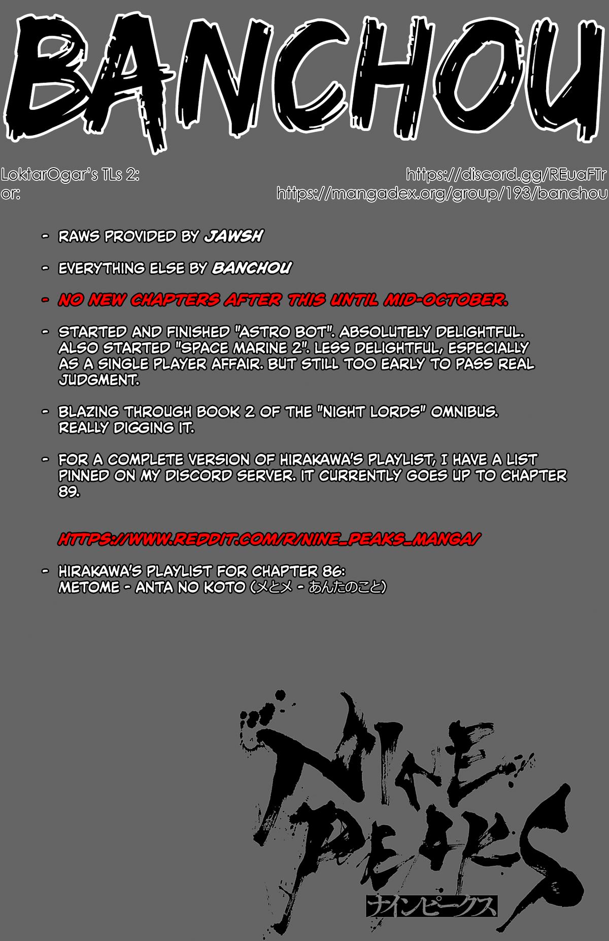 Nine Peaks Chap 86 - Next Chap 87