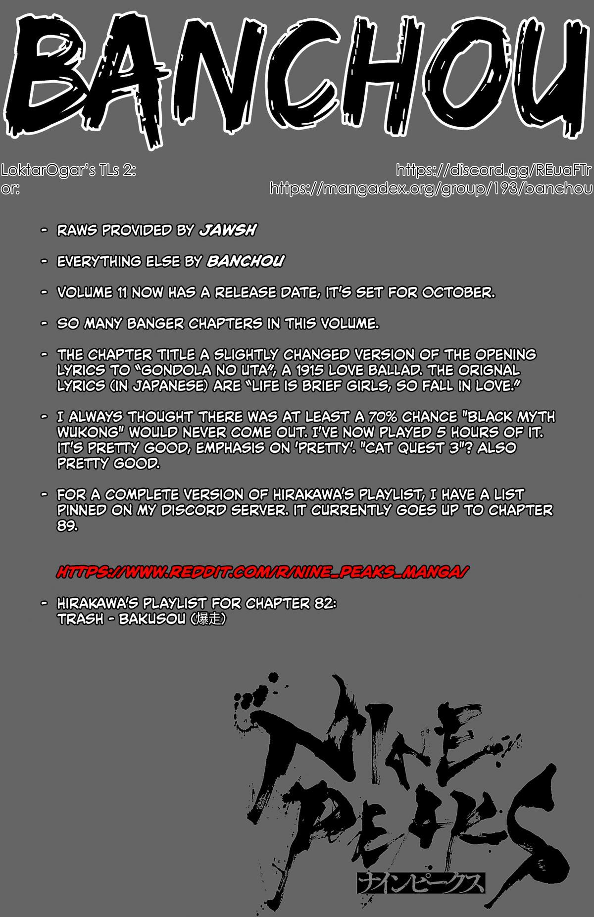 Nine Peaks Chap 83 - Next Chap 84