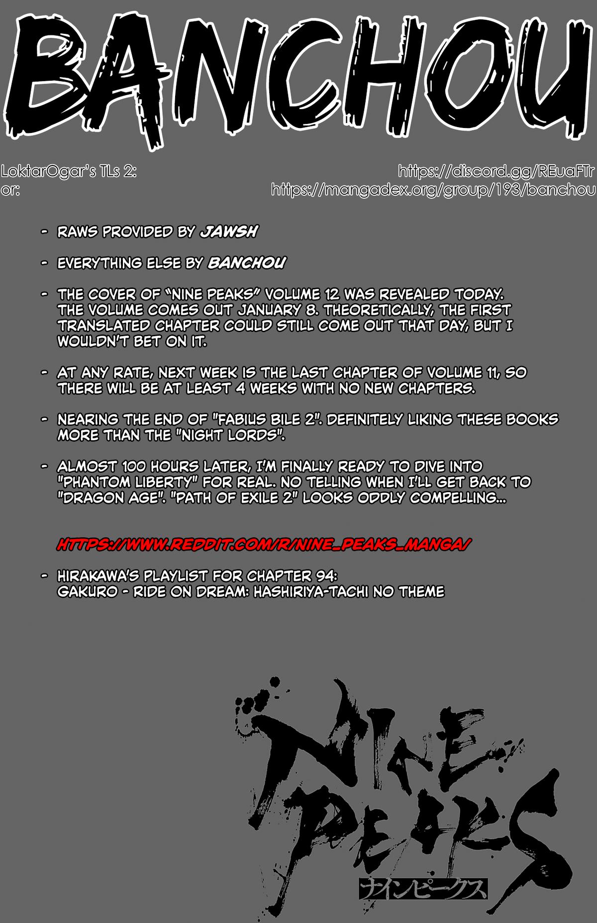 Nine Peaks Chap 94 - Next Chap 95