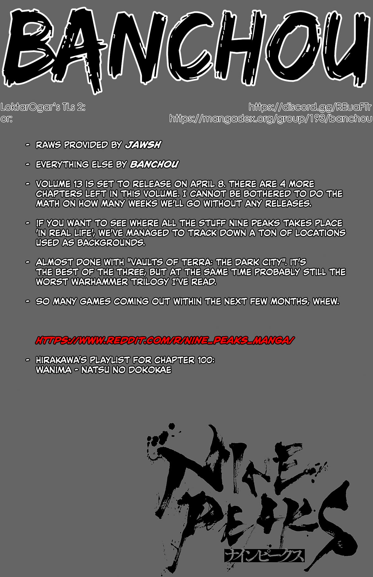 Nine Peaks Chap 100 - Next Chap 101