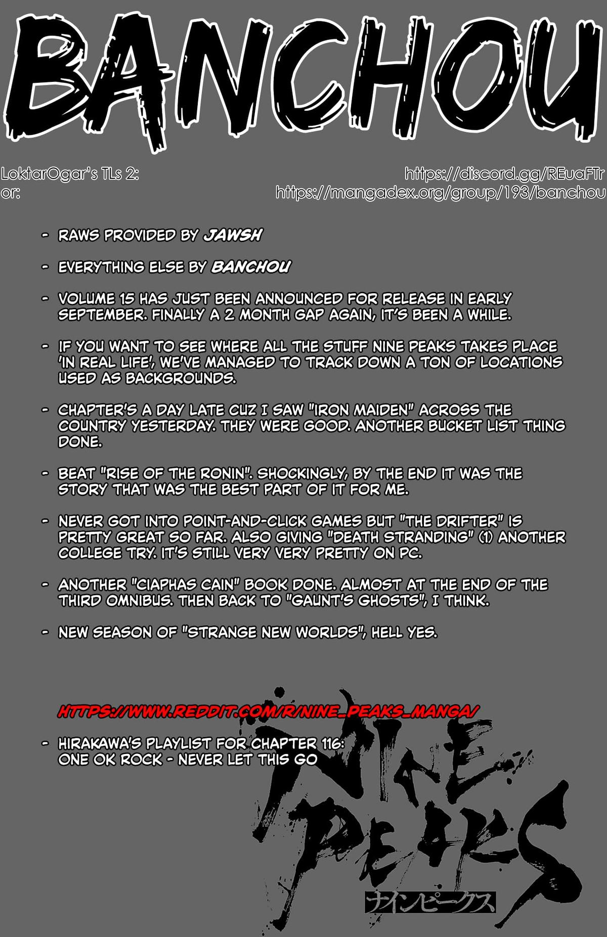 Nine Peaks Chap 116 - Next Chap 117