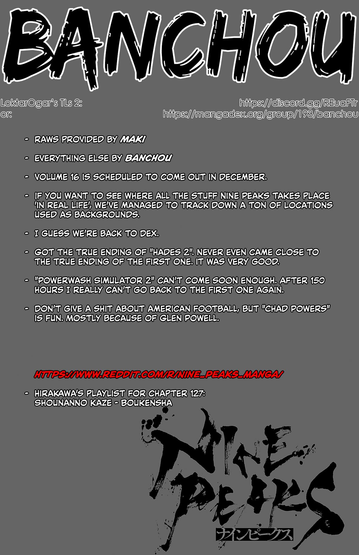 Nine Peaks Chap 127 - Next Chap 128