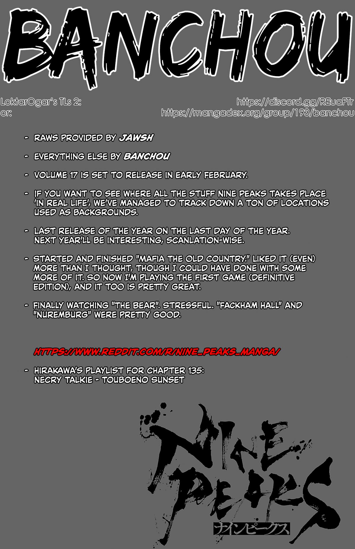 Nine Peaks Chap 135 - Next Chap 136