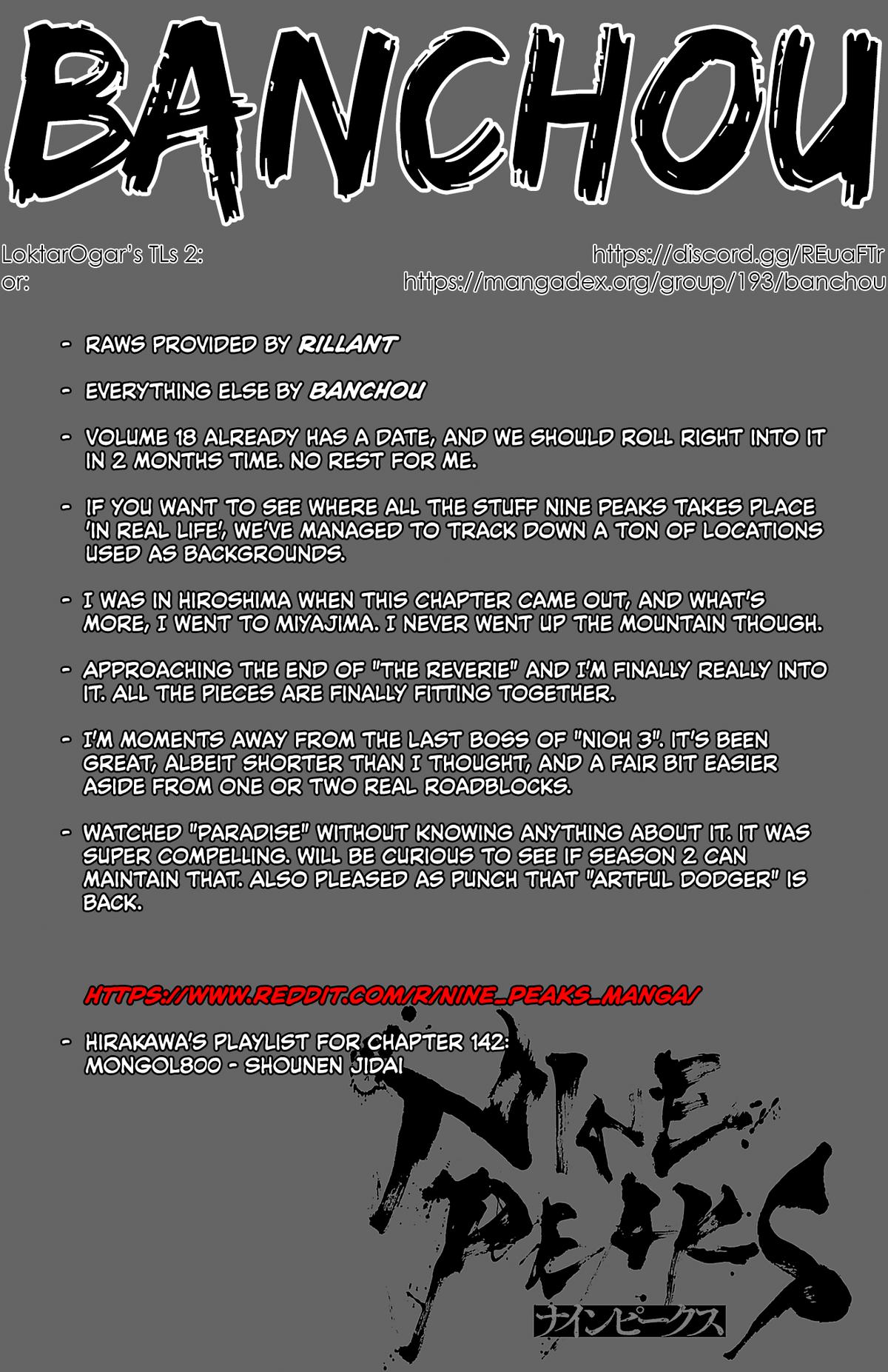 Nine Peaks Chap 142 - Next Chap 143