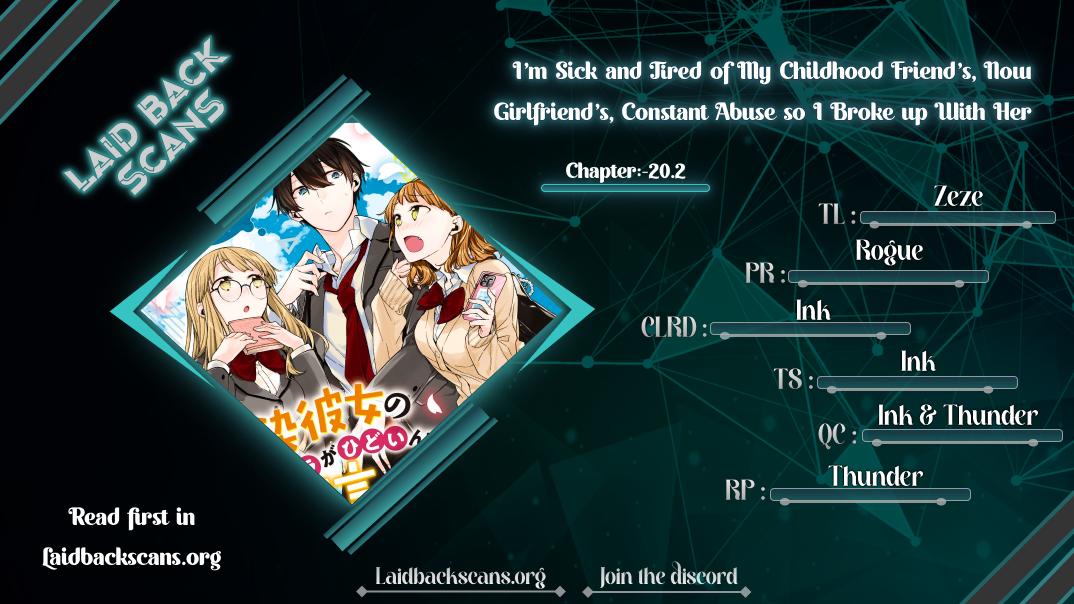 Osananajimi Kanojo no Morahara ga Hidoi nde Zetsuen Sengen shite Yatta Chap 20.2 - Next Chap 21.2