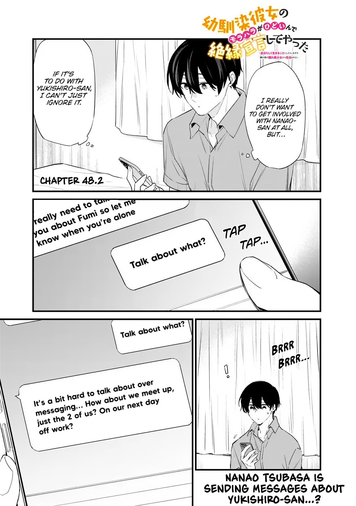 Osananajimi Kanojo no Morahara ga Hidoi nde Zetsuen Sengen shite Yatta Chap 48.2 - Next Chap 49.2
