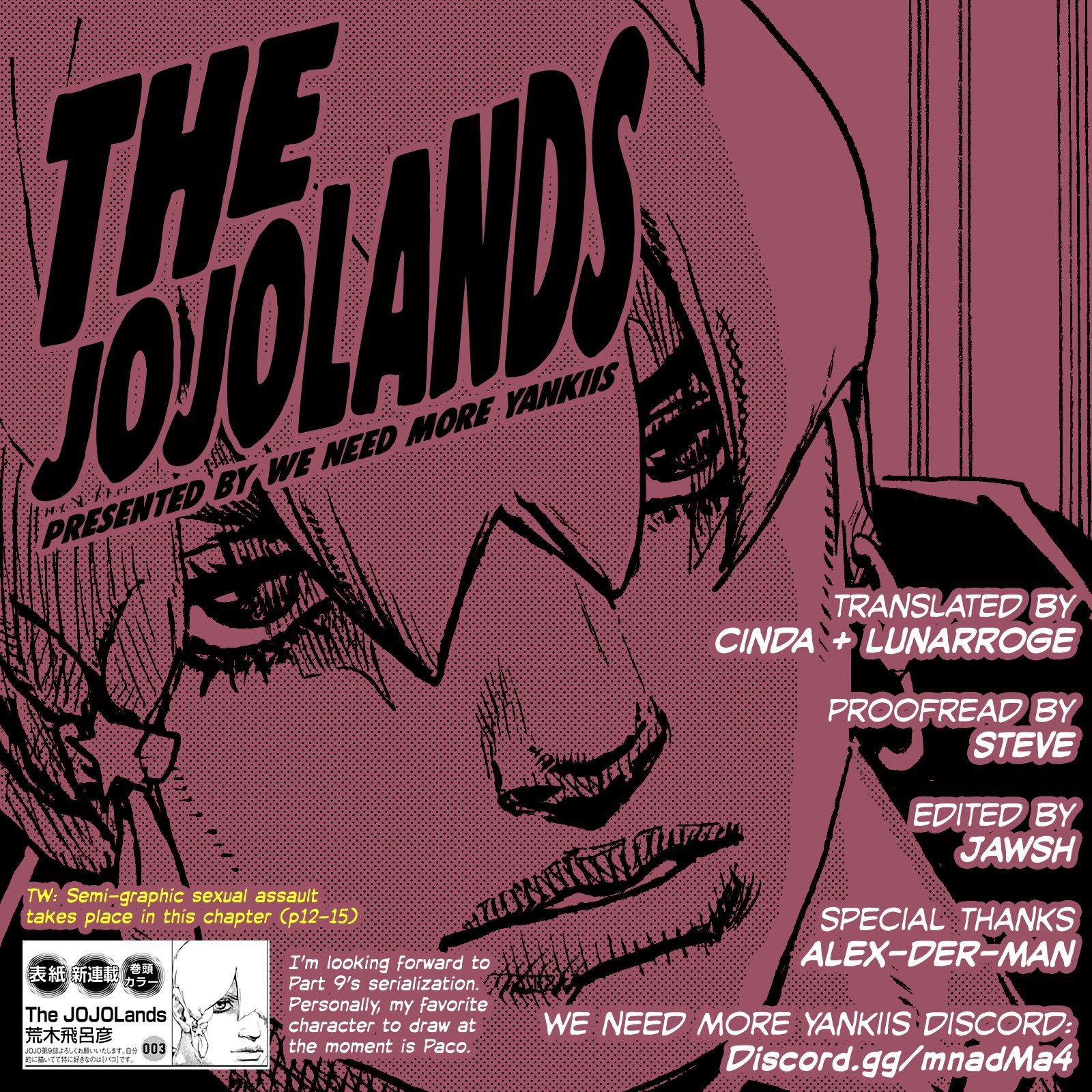 JoJo no Kimyou na Bouken Part 9: The JoJoLands Chap 1 - Next Chap 2
