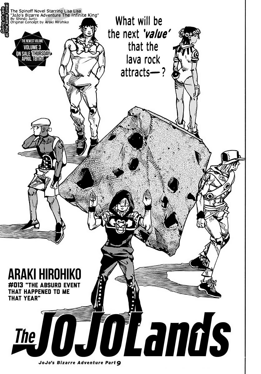JoJo no Kimyou na Bouken Part 9: The JoJoLands Chap 13 - Next Chap 14