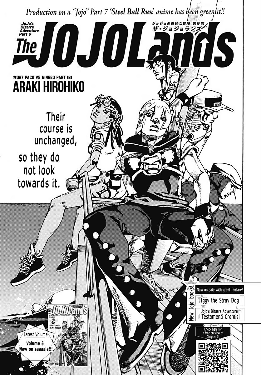 JoJo no Kimyou na Bouken Part 9: The JoJoLands Chap 27 - Next Chap 28