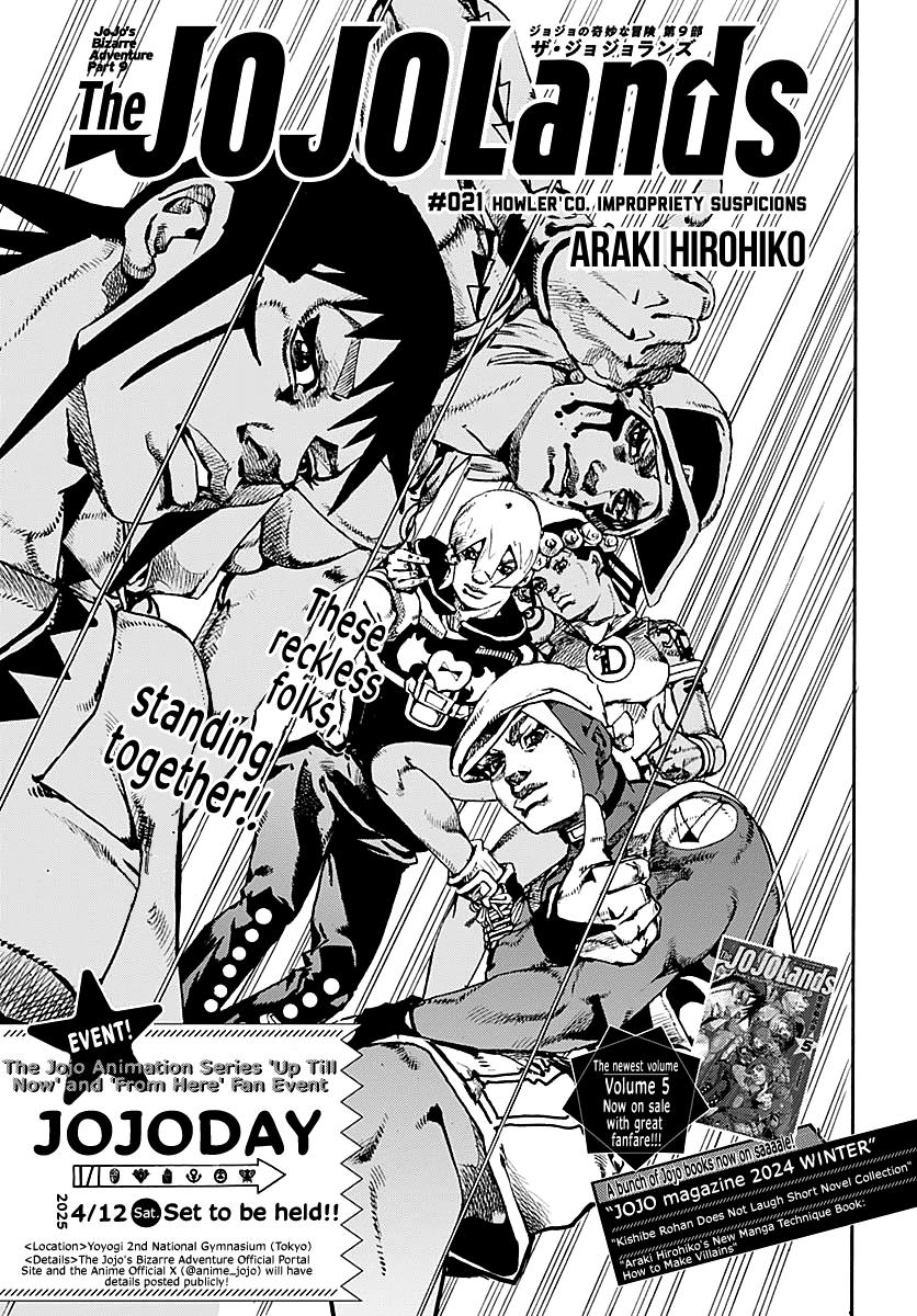 JoJo no Kimyou na Bouken Part 9: The JoJoLands Chap 21 - Next Chap 22