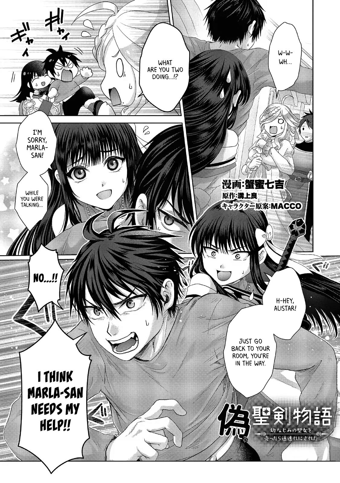 Nise Seiken Monogatari: Osananajimi no Seijo wo Uttara Michizure ni Sareta Chap 27 - Next Chap 28